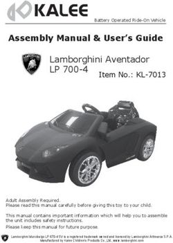 Assembly Manual & User's Guide - Lamborghini Aventador LP 700-4