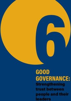 6GOOD GOVERNANCE: Strengthening trust between people and their leaders - Brookings Institution