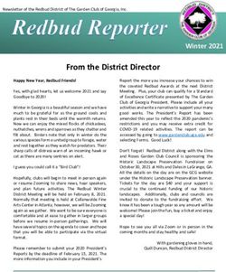 From the District Director - Garden Club of Georgia