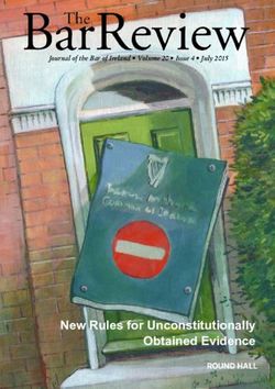 New Rules for Unconstitutionally Obtained Evidence - Journal of the Bar of Ireland Volume 20 Issue 4 July 2015 - Law Library