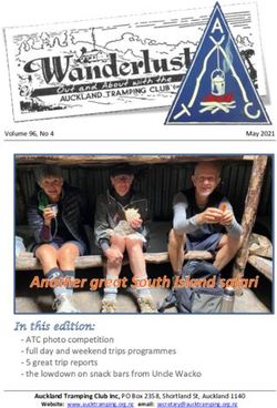 In this edition: Auckland Tramping Club