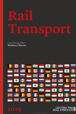 Rail Transport Contributing editor Matthew J Warren - Dentons