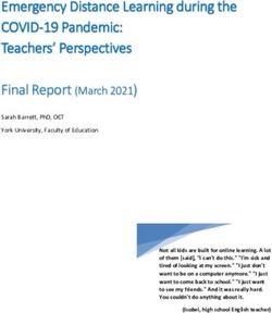Emergency Distance Learning during the COVID-19 Pandemic: Teachers' Perspectives