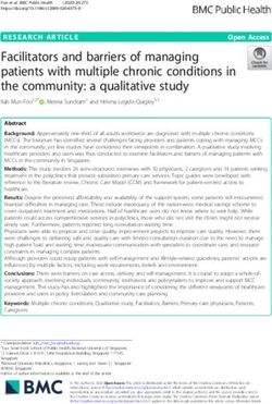 Facilitators and barriers of managing patients with multiple chronic conditions in the community: a qualitative study - BMC Public Health