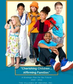 "Cherishing Children ... Affirming Families" - A Strategic Plan for Our Future 2020 - 2023 THE VILLAGES OF INDIANA, INC.