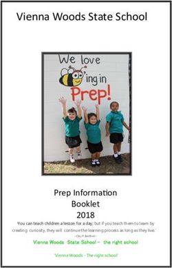 Vienna Woods State School - Prep Informa on Booklet 2018