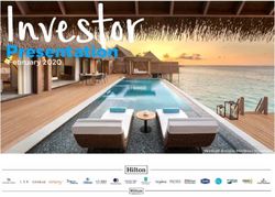 Presentation February 2020 - Waldorf Astoria Maldives Ithaafushi - Hilton - Investor ...