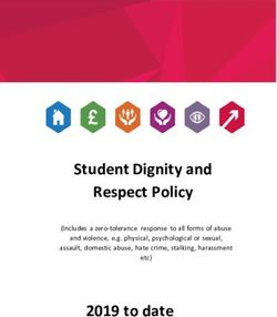 Student Dignity and Respect Policy - 2019 to date Includes a zero-tolerance response to all forms of abuse and violence, e.g. physical ...
