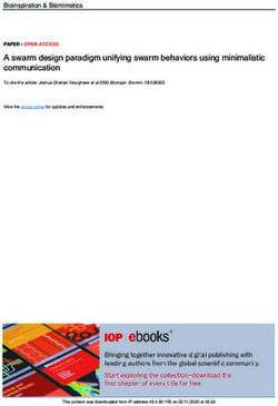 A swarm design paradigm unifying swarm behaviors using minimalistic communication - IOPscience