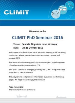 CLIMIT PHD SEMINAR 2016 - WELCOME TO THE - FME-SUCCESS