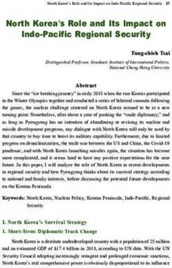 North Korea's Role and Its Impact on Indo-Pacific Regional Security