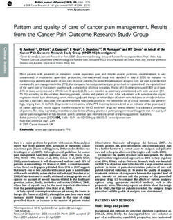 Pattern and quality of care of cancer pain management. Results from the Cancer Pain Outcome Research Study Group