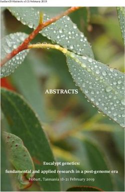 ABSTRACTS - Eucalypt genetics: fundamental and applied research in a post-genome era - Eucalypt genetics conference 2019