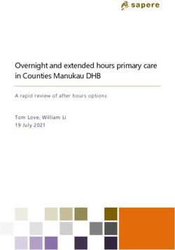 Overnight and extended hours primary care in Counties Manukau DHB - A rapid review of after hours options Tom Love, William Li 19 July 2021