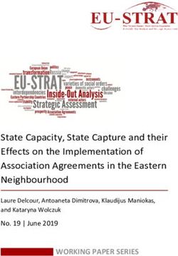 State Capacity, State Capture and their Effects on the Implementation of Association Agreements in the Eastern Neighbourhood - WORKING PAPER ...