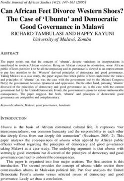 Can African Feet Divorce Western Shoes? - Nordic Journal of African Studies 14(2): 147-161 (2005)