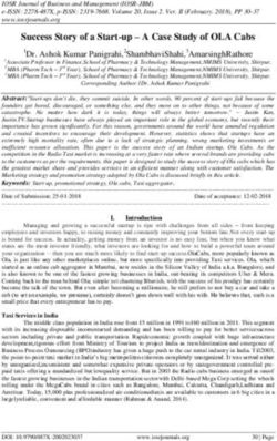 Success Story of a Start-up - A Case Study of OLA Cabs - IOSR Journals