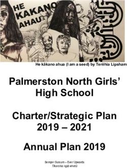 Palmerston North Girls' High School Charter/Strategic Plan 2019 - 2021 Annual Plan 2019 - He kākano ahua (I am a seed) by Terēhia Lipsham