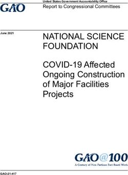NATIONAL SCIENCE FOUNDATION - COVID-19 Affected Ongoing Construction of Major Facilities Projects - Report to Congressional Committees