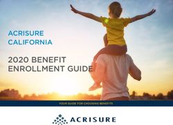2020 BENEFIT ENROLLMENT GUIDE - ACRISURE CALIFORNIA - YOUR GUIDE FOR CHOOSING BENEFITS - Filice Insurance