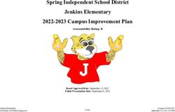 Spring Independent School District Jenkins Elementary 2022-2023 Campus Improvement Plan