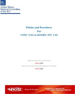 USNC TAG to ISO/IEC JTC 1 SC - Policies and Procedures For Approved by INCITS Executive Board Month 2020 Approved by USNC Technical Management ...
