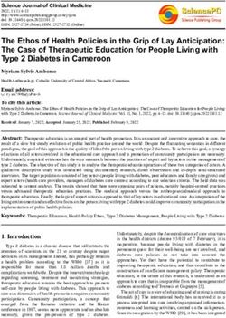The Ethos of Health Policies in the Grip of Lay Anticipation: The Case of Therapeutic Education for People Living with Type 2 Diabetes in Cameroon