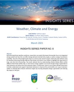 Weather, Climate and Energy - UCD Energy Institute