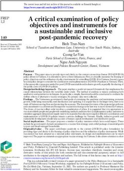 A critical examination of policy objectives and instruments for a sustainable and inclusive post-pandemic recovery