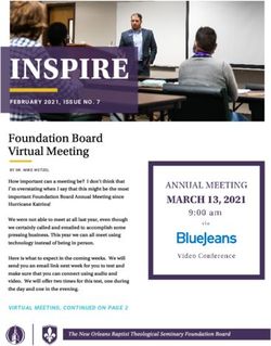 FEBRUARY 2021, ISSUE NO. 7 - VIRTUAL MEETING, CONTINUED ON PAGE 2 - NOBTS