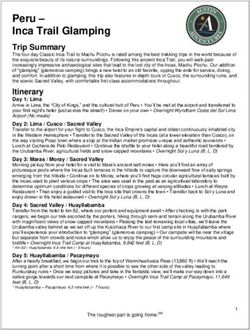 Peru - Inca Trail Glamping - Trip Summary - Austin Adventures