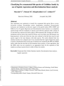 Classifying five ornamental fish species of Cichlidae family by use of logistic regression and discrimination linear analysis