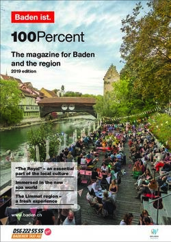 100Percent The magazine for Baden and the region - 2019 edition - Stadt Baden