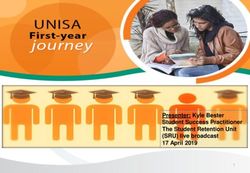 Presenter: Kyle Bester Student Success Practitioner The Student Retention Unit (SRU) live broadcast 17 April 2019 - Unisa