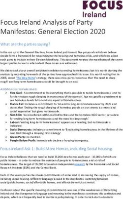 Focus Ireland Analysis of Party Manifestos: General Election 2020