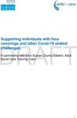 Supporting individuals with face coverings and other Covid-19 related challenges - In partnership with East Sussex County Council, Adult Social ...