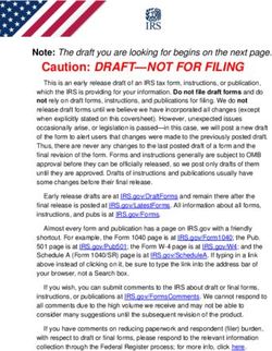 Caution: DRAFT-NOT FOR FILING - Note: The draft you are looking for begins on the next page - Internal Revenue Service