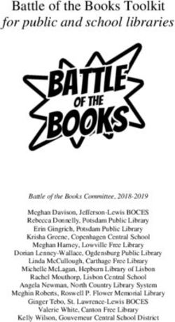 Battle of the Books Toolkit - for public and school libraries - Canton Free Library