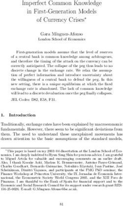 Imperfect Common Knowledge in First-Generation Models of Currency Crises