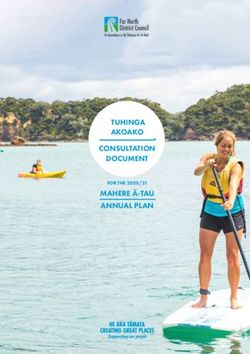 TUHINGA AKOAKO CONSULTATION DOCUMENT MAHERE Ā-TAU ANNUAL PLAN - FOR THE 2020/21