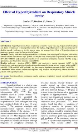 Effect of Hyperthyroidism on Respiratory Muscle Power
