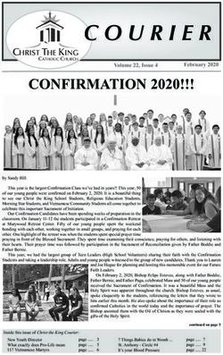 CONFIRMATION 2020 - Christ the King Catholic Church ...