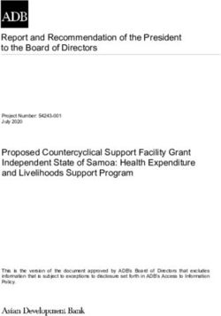 Report and Recommendation of the President to the Board of Directors