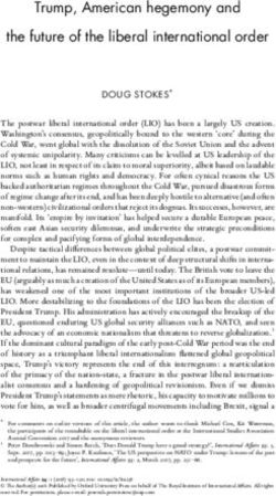 Trump, American hegemony and the future of the liberal international order - Chatham House