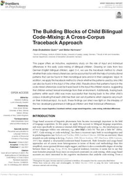 The Building Blocks of Child Bilingual Code-Mixing: A Cross-Corpus Traceback Approach - Frontiers