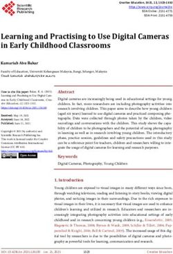 Learning and Practising to Use Digital Cameras in Early Childhood Classrooms