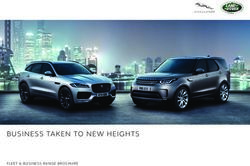 BUSINESS TAKEN TO NEW HEIGHTS - FLEET & BUSINESS RANGE BROCHURE