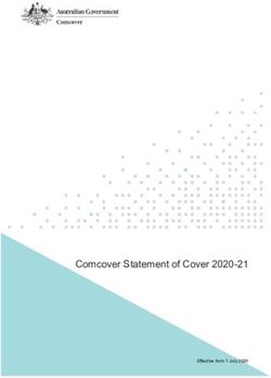 Comcover Statement of Cover 2020-21 - Effective from 1 July 2020 - Department of Finance