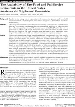 The Availability of Fast-Food and Full-Service Restaurants in the United States
