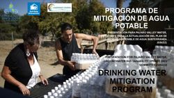 DRINKING WATER MITIGATION - PROGRAMA DE MITIGACIÓN DE AGUA POTABLE
